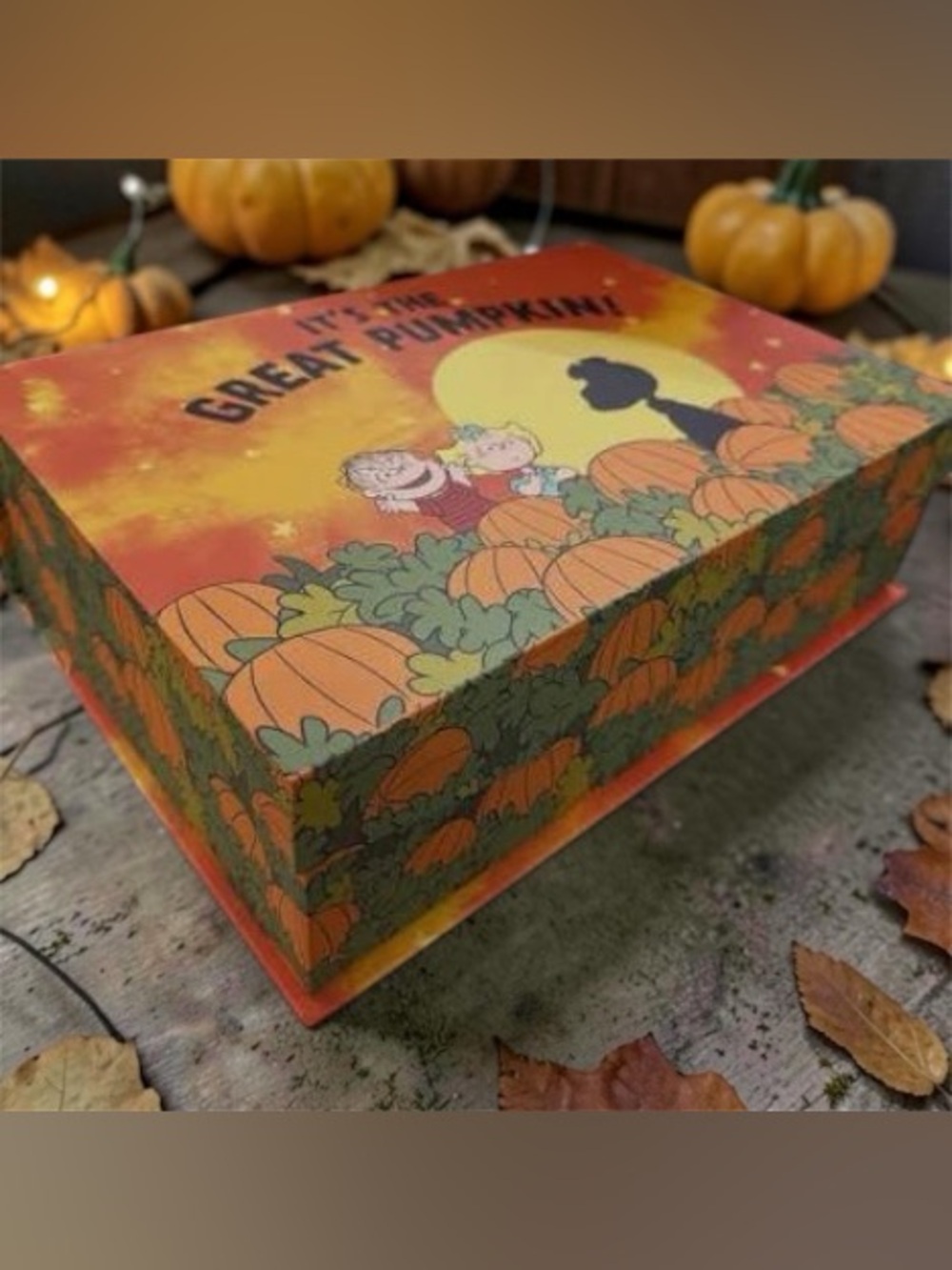 🎃 Peanuts It's The Great Pumpkin 60th Anniversary Hinge Storage Box 🎃